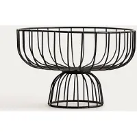 Hobby Hall Obstkorb ''Wardon'' in Schwarz - (H)18,5 x Ø 28 cm - onesize