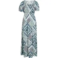 Apricot Maxikleid "Maxikleid im Boho Stil" mit Folk-Print