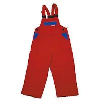 Agradi Latzhose 0165 rot/kornblau, Größe 86/92 - rot - 86/92