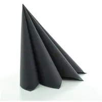 Sovie HORECA Serviette Schwarz aus Linclass Airlaid 40 x 40 cm, 50 Stück