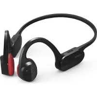Philips TAA5608BK Kabelloser Open-Ear-Sportkopfhörer, Knochenleitung, IPX5-Klasse. Schwarz.