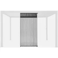 Sweeek - Vertikale Lamellenwand 130cm für Pergola Triomphe - Anthrazit