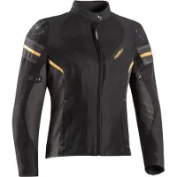 Ixon Textiljacke Ilana Evo Damen, schwarz/anthrazit/gold - Größe XL