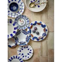 Bloomingville Linora Teller, blau, 3er-Set