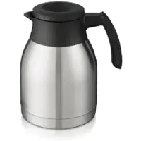 Bravilor Bonamat Bonamat Isolierkanne, mit Spezialdeckel, Zeitlose Edelstahlkanne mit Durchbrühöffnung, Maße (Ø x H): 145 x 215 mm, 1,5 Liter