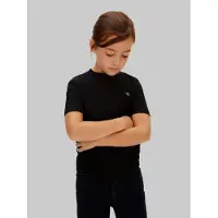 Calvin Klein T-Shirt Mono Mini Badge LV1CKSJA30 Schwarz Regular Fit