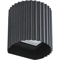 LINDBY Ralino LED-Außenwandlampe, IP65, Aluminium, schwarz, zweiflammig - , Ralino, Schwarz, für Terrasse, Aluminium, Modern