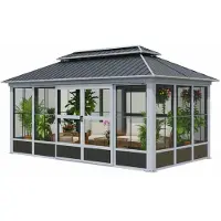 Sojag Olan 1017 Pavillon mit Seitenwänden inkl. Moskitoschutz 5x3 m