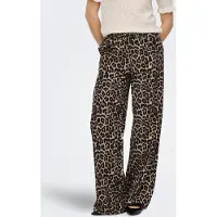 ONLY Schlupfhose "ONLARIS LIFE PULLUP TIE PANTS WVN CC" mit Leopardenmuster