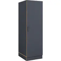 VCM Mehrzweck-Wäscheschrank , schmaler Stauraumschrank mit 3 Fächern & Drehtür, Maße Haushaltsregal H. 162 x B. 50 x T. 60 cm, Küchenschrank Rislo BD XL
