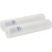 SucceBuy 2 Stück Ersatzkartuschen für Wasserfilter, 115 x 507 mm Polypropylen-Sedimentfilter für 3-stufige Wasserfiltersysteme, reduziert Chlor sowie unangenehmen Geschmack und Geruch