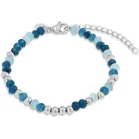 Tom Tailor Damen Beads-Armband aus Edelstahl silber versstellbar, silber, Gr. ONESIZE