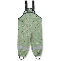 Sterntaler Regenträgerhose ungefüttert Waldtiere in sattes grün | Gr.: 122