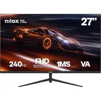 Nilox MONITOR 27 GAMING FHD 240HZ, 68,6 cm (27"), 1920 x 1080 Pixel, Full HD, LCD, 1 ms, Schwarz