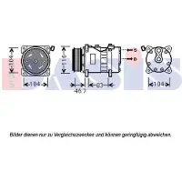 AKS Dasis Kompressor, Klimaanlage 852642N