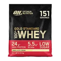 Optimum Nutrition 100 % Whey Gold Standard, Vanilla Ice Cream, Pulver 4530 g Puder