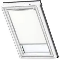Velux Verdunkelungsrollo uni weiß manuell Rahmen aluminium DKL Y47 1025S