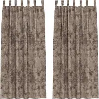 vidaXL Samtvorhänge mit Vorhängen 2 pcs Cappuccino 260 x 140 cm Samt