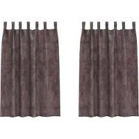 vidaXL Samtvorhänge mit Vorhängen 2 pcs Braun 175 x 140 cm Samt