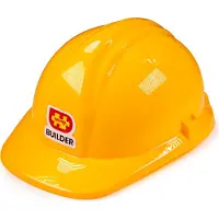 Bigjigs Bauhelm gelb für Kinder - Bauarbeiter Helm Spielzeug