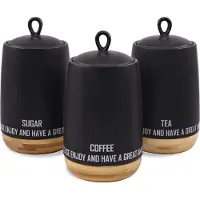 Maestro 3er-Set Keramikbehälter für Kaffee, Tee und Zucker Eco Style MR-20029-03CS