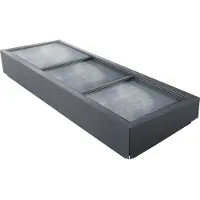 Konsta Frühbeetaufsatz für Hochbeet mit Schneckenschutz 188 x 83 x 17,5/23 cm