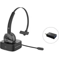 Conceptronic POLONA Kabelloses Bluetooth-Headset mit Ladedoc, Kabellos, Büro/Callcenter, 0 - 20000 Hz, 150 g, Kopfhörer, Schwarz