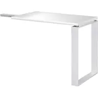Xora Anstelltisch DIVINO Weiß Hochglanz Erweiterungsmodul pflegeleicht 90x60x74,5 cm
