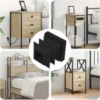 vidaXL Endkappen 10909 pcs Schwarz 15 x 15 x 15 mm PP