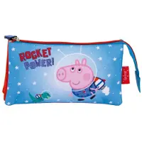 Arditex Peppa Wutz Rocket 3-Fächer Federmäppchen 21 cm
