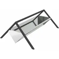 vidaXL Futtertröge für Nutztiere Silber 111 x 76 x 38 cm 10 kg