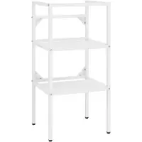 vidaXL Badezimmer Waschtischgestell Weiß 40x38x83 cm Eisen