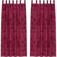 vidaXL Samtvorhänge mit Vorhängen 2 pcs Weinrot 260 x 140 cm Samt