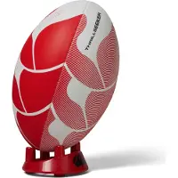 Canterbury Rugbyball Thrillseeker weiß rot Größe 4 Trainingsgriff