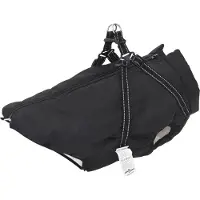 vidaXL Möbel Hundemantel Schwarz L68 Fleece und Polyester - Gartenschläuche &34043