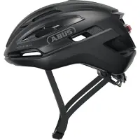 ABUS Gravel-Helm Taipan LED - Fahrradhelm mit Licht fürs Gravel-Biken - leicht, vielseitig und gut belüftet - mit Brillenhalterung - für Jugendliche, Frauen und Männer - Größe S, schwarz