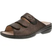 Finn Comfort 02554-902981 Kos - Damen Pantolette - Copper-Schwarz, Größe:40 EU