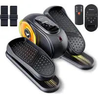 Merach Mini Ellipsentrainer & Pedaltrainer, Untertisch Crosstrainer mit 12 Stufen, Fernbedienung, LED-Display, leise & tragbar, für Zuhause & Senioren