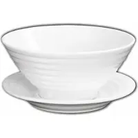 Wilmax England Wilmax Schale mit Untertasse 545 ml Weiß Porzellan WL-991146/AB