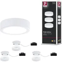 Paulmann LED Aufbauleuchte Pukk in Weiß 3,5W 210lm 3er Set