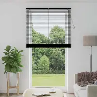Syfax Jalousie Schwarz 213 x 120 cm 25 mm PVC