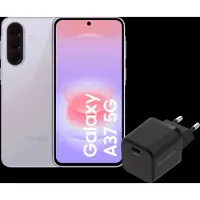 Samsung Galaxy A37 128GB Rosa 5G + BlueBuilt Ladegerät mit USB-C-Anschluss 45 W Schwarz