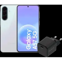 Samsung Galaxy A57 256GB Hellblau 5G + BlueBuilt Ladegerät mit USB-C-Anschluss 45 W Schwarz