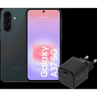 Samsung Galaxy A37 256GB Dunkelgrün 5G + BlueBuilt Ladegerät mit USB-C-Anschluss 45 W Schwarz