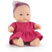 Miniland Asiatische Mädchen-Babypuppe 21 cm im Kleid, parfümierter Körper, My Friends and Me-Kollektion