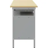 vidaXL Werkbank-Set mit Regal 2 pcs Schwarz und Grau 200 x 55 x 85 cm