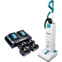 Makita DVC 560 PT4 Akku Staubsauger 36 V ( 2x 18 V ) 5 l Brushless + 4x Akku 5,0 Ah + Ladegerät