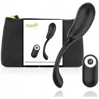 Coquette Remote Control Rechargeable Vibrationsei Black/Gold 18,5 cm