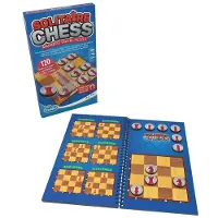 Ravensburger ThinkFun Solitär-Schach Brettspiel magnetisch für 1 Spieler, 120 Aufgaben