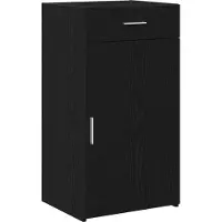 vidaXL Sideboard Schwarz Eichen-Optik 50 x 42,5 x 93 cm